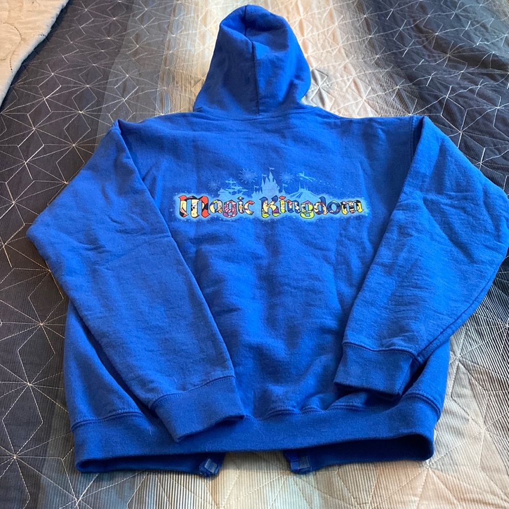 Disney Magic Kingdom Hoodie Kids Large Great Condition